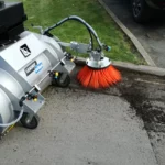 Forklift sweeper collector